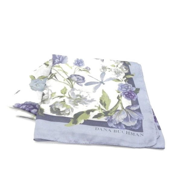 Dana Buchman Peony Floral Large Square Scarf - Picture 1 of 9